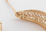 14k Yellow Gold Filigree Hoop Earrings 5.7 Grams Eb0426osxde