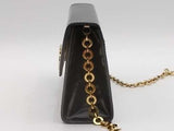 Salvatore Ferragamo Leather Evening Shoulder Bag Black Aa1026ozxsa
