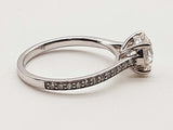 1.85 Cttw Lab Grown Diamonds 14k White Gold 2.5g Ring Size 6.25 Do0326ccrde