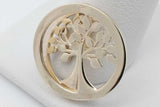 14k Yellow Gold Tree Of Life Pendant With Diamonds 3.3 Grams Eb0926oxzsa