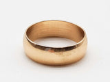 14k Yellow Gold 4.4g Band Ring Size 6.5 Do0225lcxde