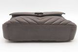 Yves Saint Laurent Quilted Chevron Sheepskin College Top Handle Bag Eb0526eixsa