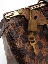 Louis Vuitton Speedy 30 Handbag In Damier Ebene Coated Canvas Fw1225rzxdu