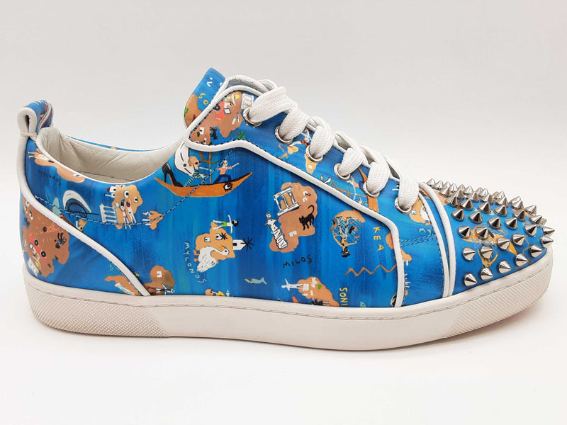 Christian Louboutin Orlato Flatca Odyssey Blue Shoes Size Eu 41 M Do0525lixde