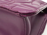Salvatore Ferragamo Quilted Gancini Purple Leather Crossbody Bag Eb0226orxsa