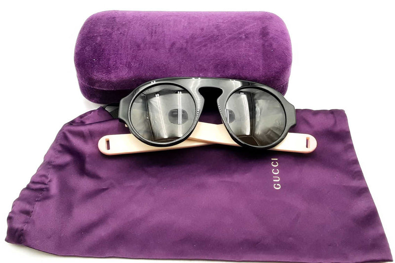 Gucci Gg0256s Round Sunglasses Eb0225lxzsa