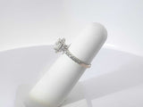 1.19 Ctw Diamond 18k White Gold 3.1 Grams Ring Size 20 Sd0425llzxsa
