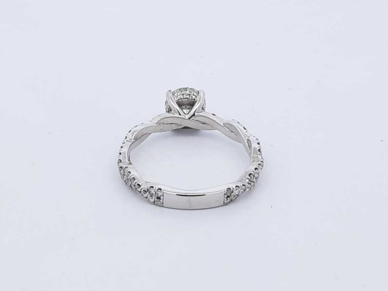 1.93 Cttw Diamond & 14k White Gold Engagement Ring 4.0 Gram Sz 8.75 Fw1124lixzdu