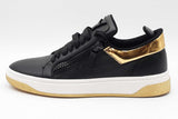 Giuseppe Zanotti Gz94 Double Zip Black Leather Sneakers Size 42 Eb1225lpxdu