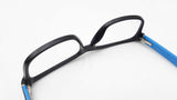 Prada Matte Black & Blue Full Rim Square Acetate Eyeglasses Fw0226lxzdu