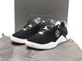 Phillip Plein Suede Runner Hexagon Black Shoes Size 46 Aa0626czsa