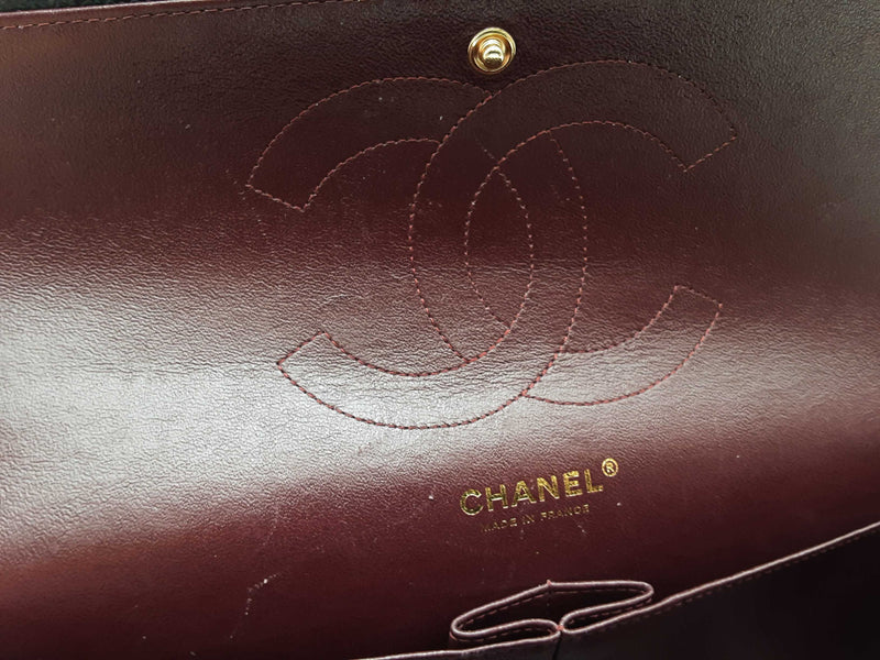 Chanel Classic Double Flap Caviar Jumbo Black Handbag Aa0725rrxz
