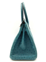 Hermes Birkin 30 Cobalt Blue Ostrich Palladium Hardware Handbag Do0825lexzxde