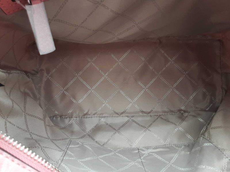 Michael Kors Logo Carter Top Zip Tote Bag Pink Sd0825rzsa