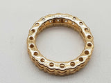 1.00 Cttw Lab Grown Diamonds 10k Yellow Gold 2.0g Circle Pendant Do0525owcde