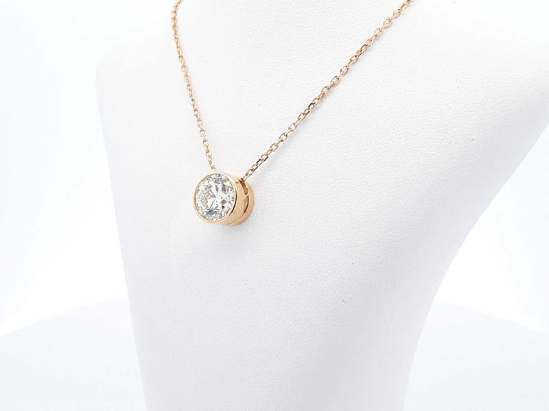 2.15 Cttw Diamond & 18k Gold Solitaire Pendant With Cert 4.6g 18 In Fw0925exzxdu