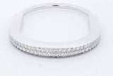 Tiffany & Co. Lock Diamond 18k White Gold Bangle Bracelet 41.4g Eb0426lcxxzde