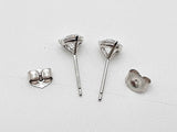 0.98 Cttw Lab Grown Diamonds 14k White Gold 0.7g Stud Earrings Do0726orxde