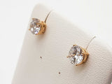 2.06 Cttw Lab Grown Diamonds 14k Yg 1.2g Screw Back Stud Earrings Do0826poxde