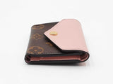 Louis Vuitton Zoé Wallet In Monogram Coated Canvas & Pink Leather Fw0926crdu