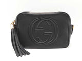 Gucci Soho Disco Crossbody Bag In Black Pebbled Leather Fw1125wxzdu