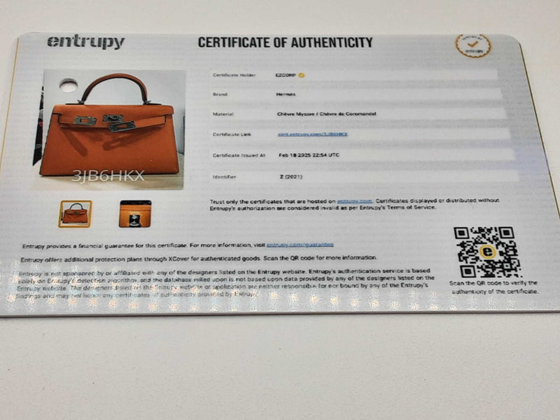 Hermes Mini Kelly Ii Sellier Orange Pink Chevre Mysore Palladium Shoulder Bag Do0225oxzxzde
