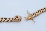 10k Yellow Gold Cuban Link Chain Necklace 27.5 Grams 18 Inch Eb0726llxzde