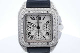 Cartier Santos 100 Chronograph Automatic 41mm Stainless Steel Watch Eb0426ixxzde