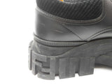 Fendi Black Leather Platform Boots Size 10 Mens Do0425wxzde
