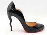 Christian Louboutin Wawy Dolly 100 Patent Black Size 38 Aa0826lorsa