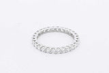 0.45cttw Lab Grown Diamond Eternity Band 14k White Gold 1.2g Sz 5.25 Eb0828wrxsa