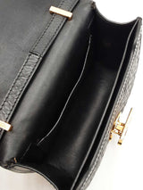 Burberry Mini Tb Crossbody In Black Monogram Quilted Lambskin Fw0326oxzdu