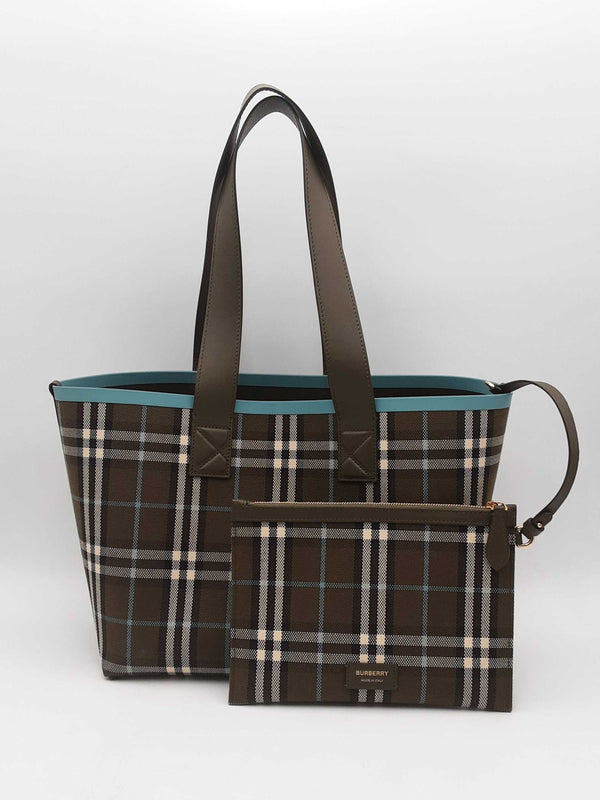 Burberry London Check Canvas Tote Bag Fw1024wrxsa