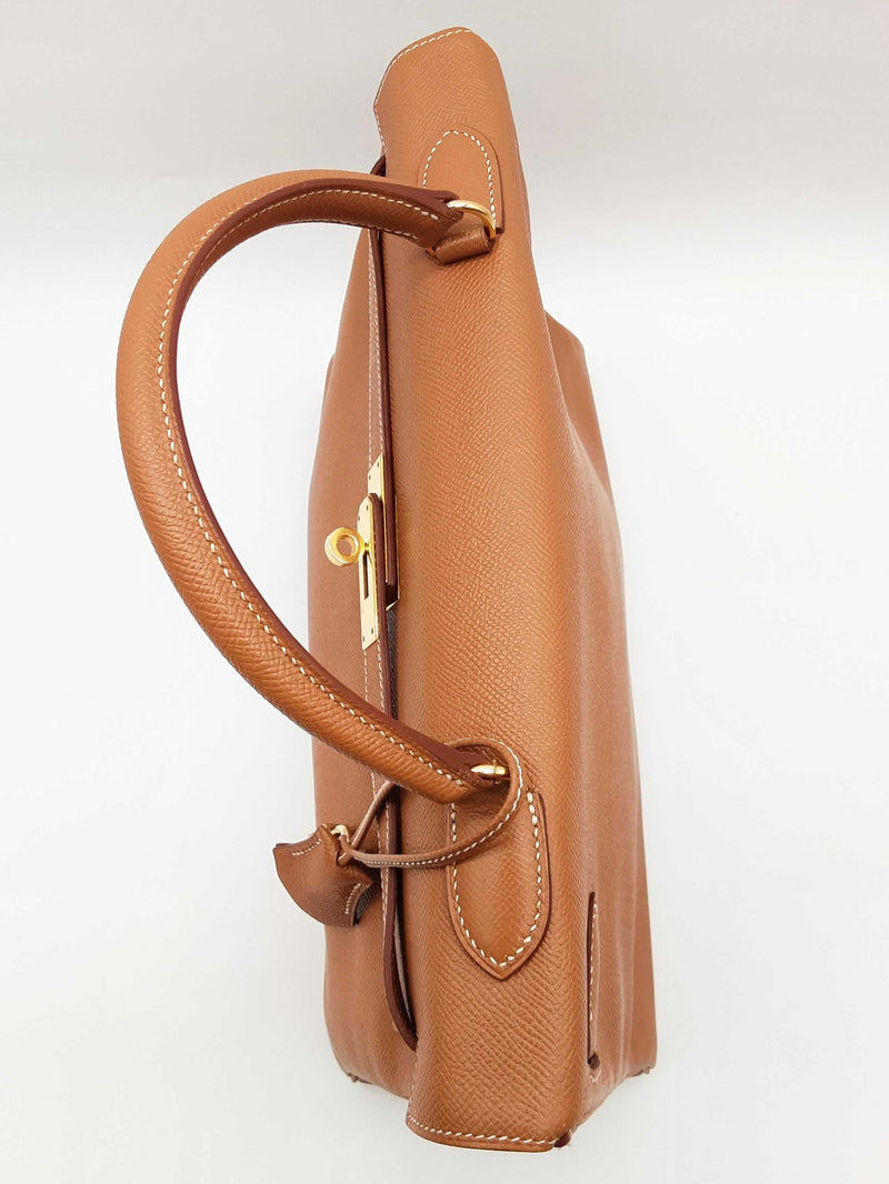 Hermes Kelly 35 Gold Brown Epsom Gold Hardware Shoulder Bag Do0225erxzde