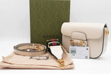 Gucci Horsebit 1955 White Leather Shoulder Bag Sd0526irzdu