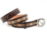 Gucci Interlocking G Buckle With Gg Supreme Canvas Belt Size 85|34 Fw0725izdu