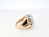 0.70 Cttw Diamond & 14k Yellow Gold Cluster Ring 10 Grams Size 6.5 Fw0826ixzdu