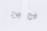 2.02ctw Lab Grown Diamond Stud Earrings In 14k White Gold 1 Gram Eb0225wordu