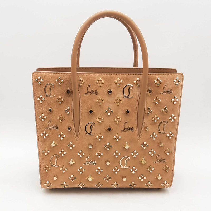 Christian Louboutin Calfskin Spikes Loubinthesky Paloma Roca Handbag Sd0725rzxsa
