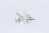 3.72ctw Lab Grown Diamond Screwback Stud Earrings 14k White Gold 2.3g Eb1125oexdu