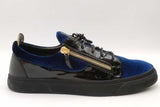 Giuseppe Zanotti Blue Velvet Sneakers Size 47 Eb0726lxzsa