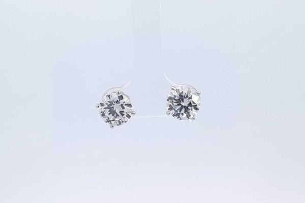 Approx. 4.04ctw Lab Grown Diamond Stud Earrings In 14k White Gold 2g Eb1224irxsa