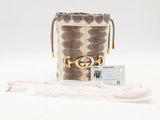 Gucci Zumi Snakeskin Mini Bucket Bag Sd0525izxsa