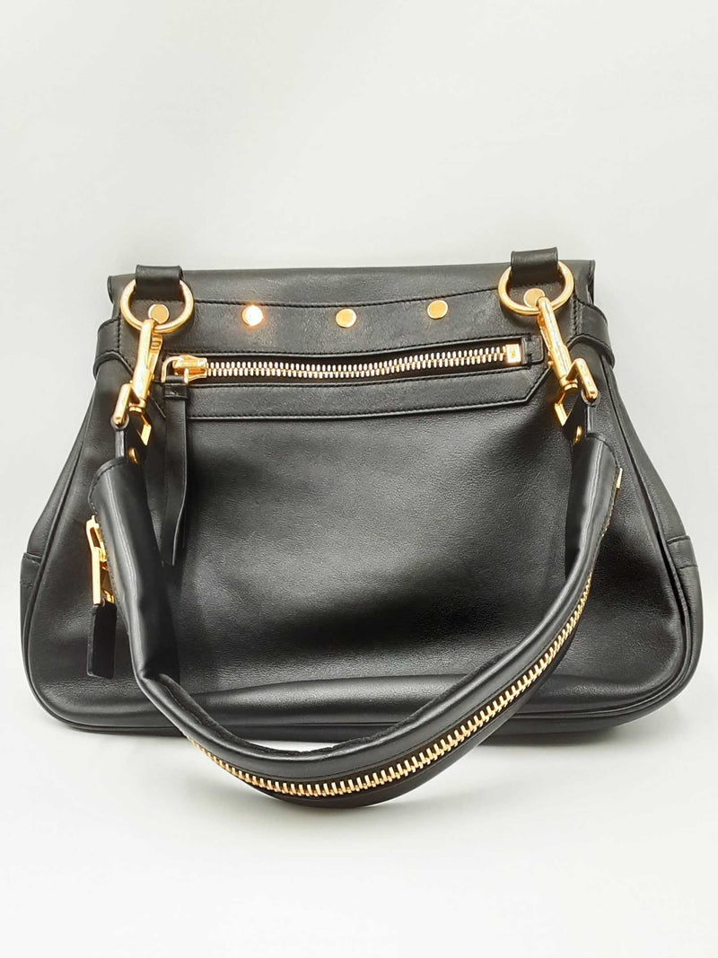 Tom Ford Jennifer Black Leather Purse Eb0824pcrdu