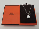 Hermes Amulettes Ex- Libris 0.925 Silver 16.1g Pendant Chain 16 In Do0525ooxde