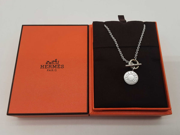 Hermes Amulettes Ex- Libris 0.925 Silver 16.1g Pendant Chain 16 In Do0525ooxde
