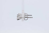 0.7cttw Diamond Stud Screwback Earrings In 14k White Gold 1.3 Grams Eb0526prxdu