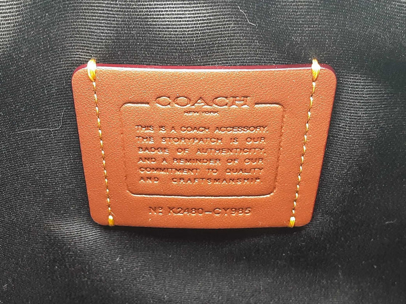 Coach Carry All Pouch Signature Canvas Handbag Sd0625rzde