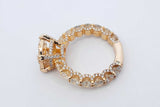 3.96cttw Diamond Ring In 14k Yellow Gold 8.2 Grams Size 7.5 Eb0626oxxzdu