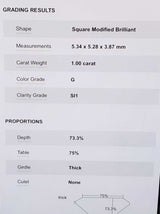1.0ctw Center Princess Cut Diamond Ring 14k Yellow Gold 1.9g Size 5 Eb0626loxzdu